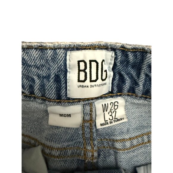 BDG Urban Outfitters Mom Jeans Skinny High Rise Streetwear Women's Blue 26x32 - Picture 3 of 7